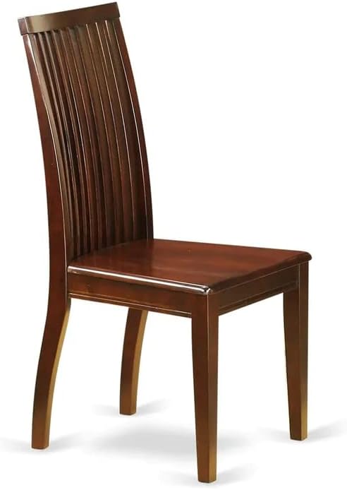 East West Furniture HBIP3-MAH-W 3 Piece Dining Table Set - Image 7