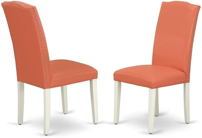 East West Furniture LGEN7-LWH-78 7 Piece Dining Set Consist of a Rectangle - Image 4