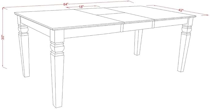East West Furniture LGAB7-BLK-73 7 Piece Dining Set Consist of a Rectangle - Image 12
