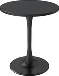 24 inch Black Round Table Modern Dining Table Tulip Round Kitchen Table Mid by Kasinali
