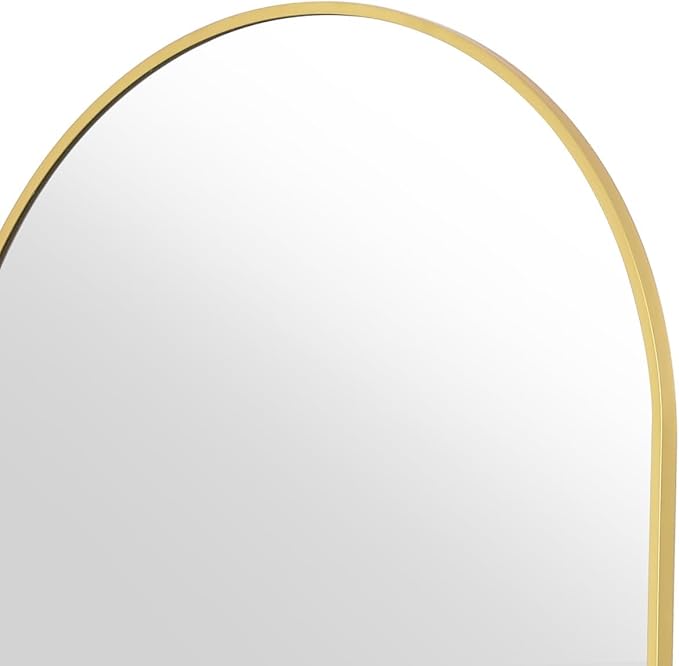 Koonmi 46"x76" Arched Full Length Mirror, Standing Hanging or Leaning - Image 5