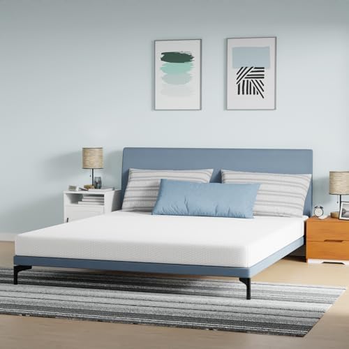 FDW California King Mattress 6 inch Gel Memory Foam Mattress Medium Firm by FDW