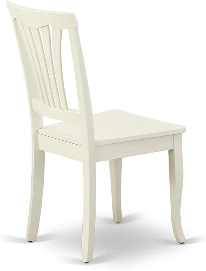 East West Furniture DMAV3-LWH-W 3 Piece Dining Room Table Set Contains a Round - Image 11
