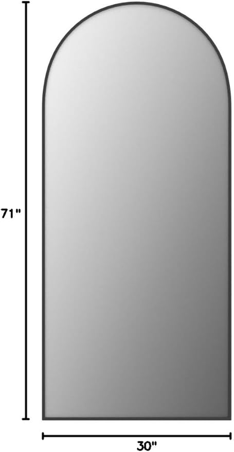 Koonmi 30"x71" Arched Full Length Mirror - Image 8