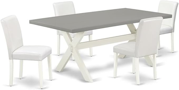 East West Furniture X097AB264-5 5 Piece Dining Room Furniture Set Includes a by EastWestFurniture