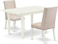 East West Furniture NOFL3-LWH-01 3 Piece Dinette Set by EastWestFurniture