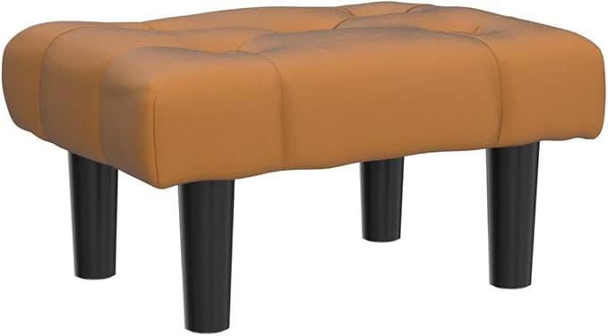 HOUCHICS Small Footstool Ottoman, Velvet Soft Footrest Ottoman - Image 4