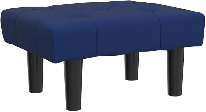 HOUCHICS Small Footstool Ottoman, Velvet Wooden Foot Stool Ottoman - Image 4