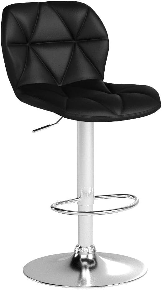 Yaheetech Bar Stools Set of 2, Modern Adjustable Kitchen Island Chairs - Image 4
