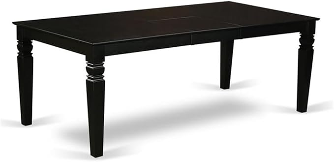 East West Furniture LGNI9-BLK-LC 9 Piece Kitchen Table & Chairs Set Includes a - Image 3