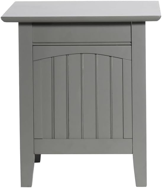AFI Nantucket End Table with Built-in Charger in Grey - Image 5