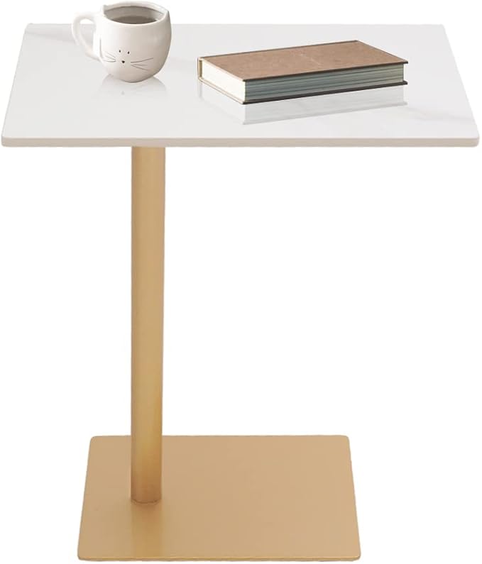 C Shaped End Table Snack Side Table - Image 4