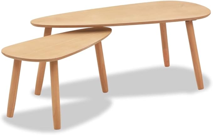 vidaXL Nesting Coffee Table 2 pcs, Side Tables by vidaXL