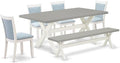 East West Furniture X097MZ015-6 6 Piece Dining Room Table Set Contains a by EastWestFurniture