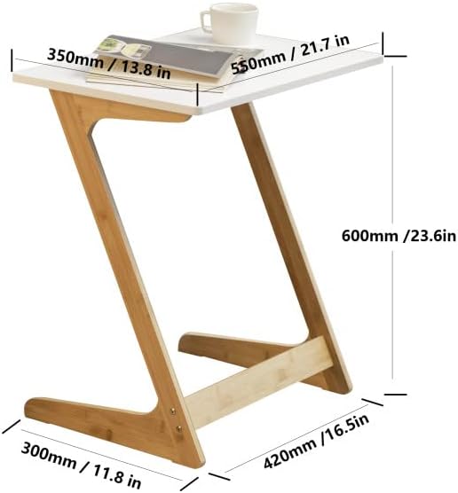 Forevich Bamboo Modern Tv Trays Table - Image 3