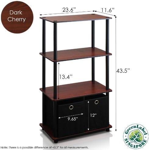 Furinno Go Green 4-Tier Multipurpose Storage Rack Shelving Unit - Image 5