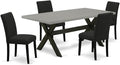 East West Furniture X697AB624-5 5 Piece Kitchen Table Set Includes a Rectangle by EastWestFurniture
