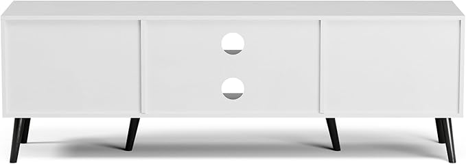 TV Stand for TVs up to 65'', Mid Century Modern Entertainment Center - Image 6