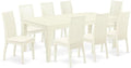 East West Furniture LGIP9-LWH-C 9 Piece Dining Room Table Set Includes a by EastWestFurniture
