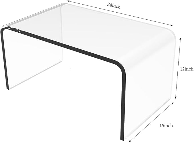 Acrylic Side Table, Bedroom and Office - Image 3