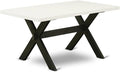East West Furniture XT626 X-Style Mid-Century Modern Dining Table by EastWestFurniture