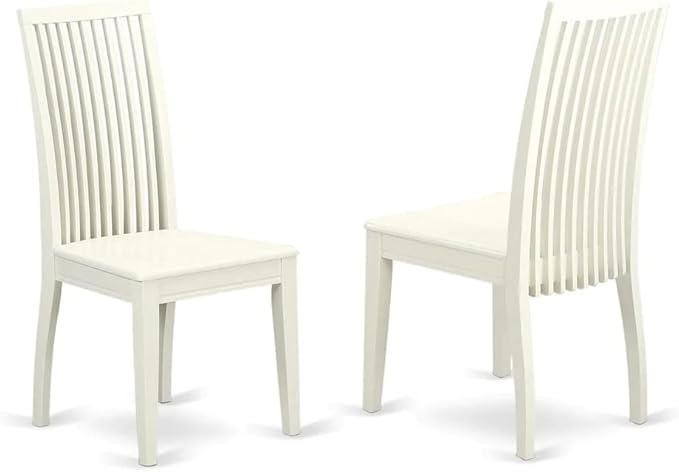 East West Furniture LGIP9-LWH-W 9 Piece Dining Table Set Includes a Rectangle - Image 6