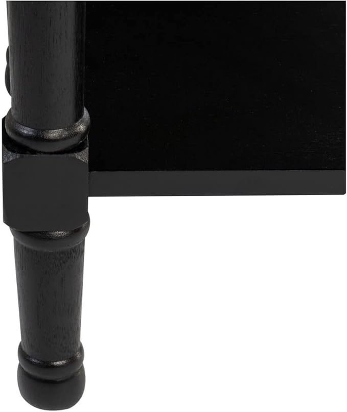 SAFAVIEH Home Collection Peyton Black 1-Drawer Lower Shelf Accent Table ACC5704B - Image 6