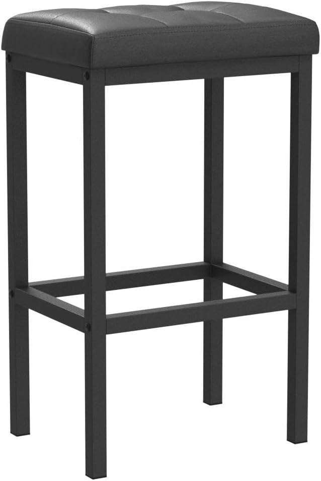 VASAGLE Bar Stools, 15.7 x 11.8 x 24.4 Inches, Simple Assembly, Industrial - Image 4