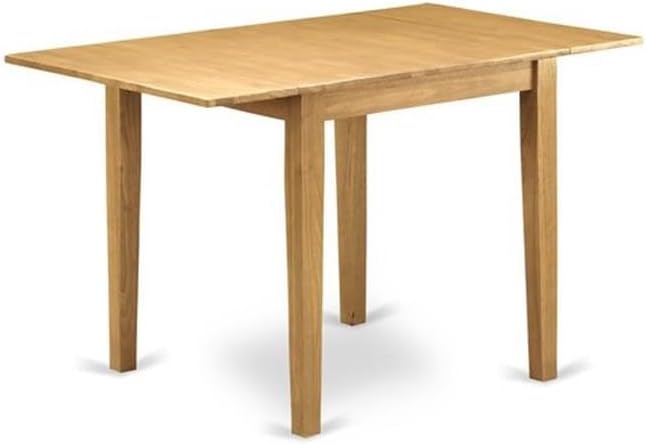 East West Furniture NDGR5-OAK-W 5 Piece Dining Set Includes a Rectangle Dining - Image 3