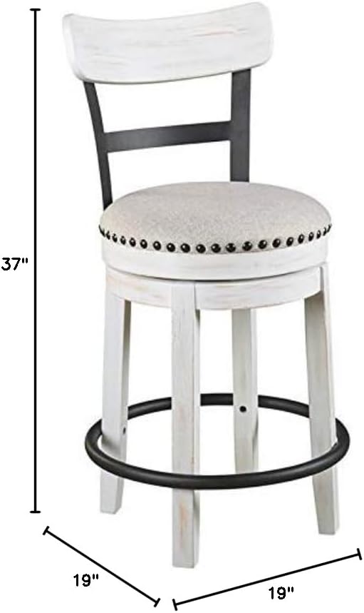 Signature Design by Ashley Valebeck 24.5" Modern Swivel Counter Height Barstool - Image 3