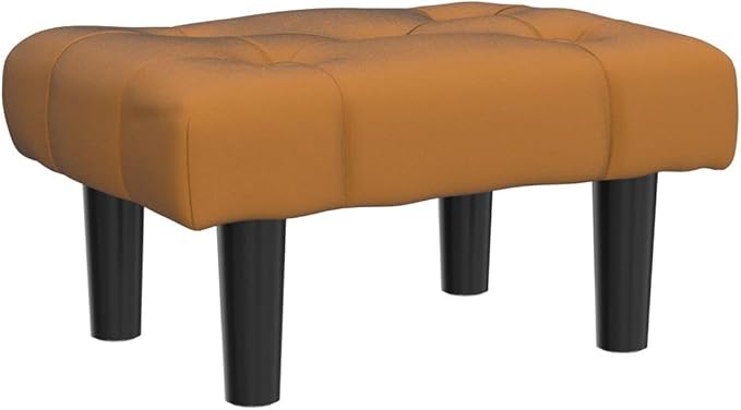 HOUCHICS Small Footstool Ottoman, Velvet Soft Footrest Ottoman - Image 5