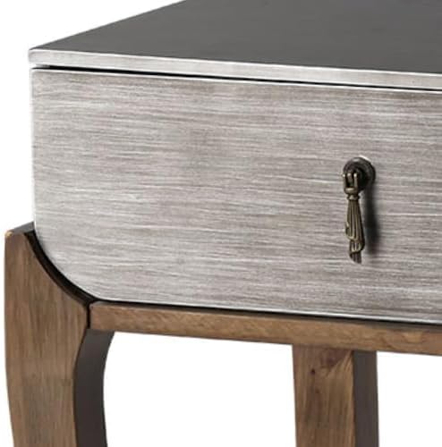 COSIEST Rustic Nightstand, 2-Tier Farmhouse Bedside Table, Wood Accent End Table - Image 8