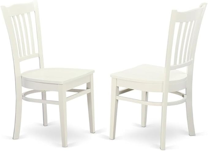 East West Furniture LGGR9-LWH-W 9 Piece Kitchen Table Set Includes a Rectangle - Image 4