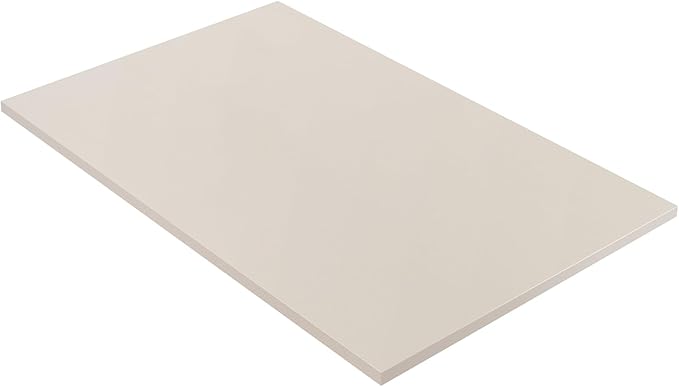 Kaboon Universal Tabletop 36"x20", Solid One-Piece Melamine Table Top, Double L by Kaboon