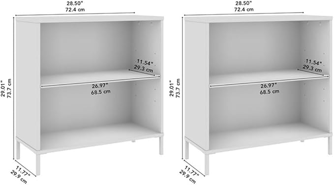 Bush Furniture Essence 2 Shelf Bookcase - Image 3