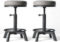 Vintage Bar Stools | Kitchen Island Counter Stool | Swivel Pu Seat | Extra by BOKKOLIK