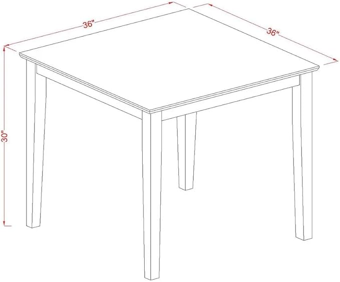 East West Furniture OXEL5-AWA-05 5 Piece Dining Room Furniture Set Consist of a - Image 14
