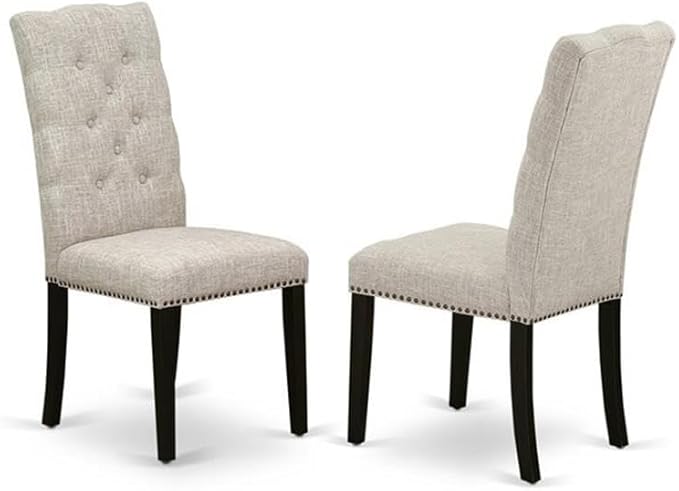 East West Furniture X677EL635-6 6 Piece Dining Room Set Contains a Rectangle - Image 4