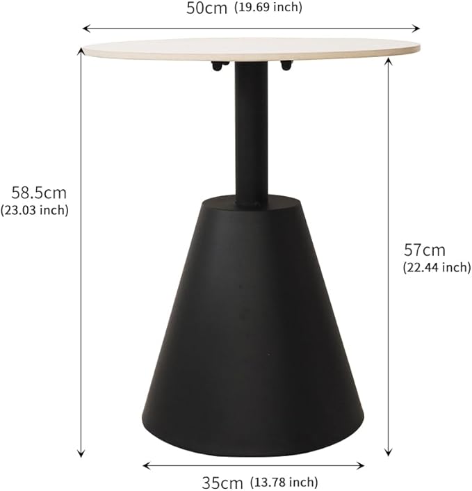 Side Table with Marble Top Metal End Table Modern Sofa Side End Table Outdoor - Image 2
