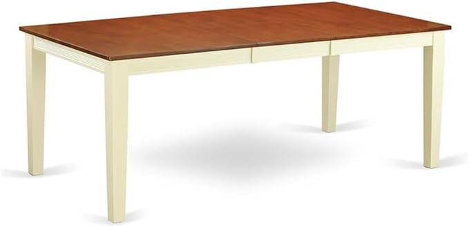 East West Furniture QUAN9-WHI-W 9 Piece Dining Room Furniture Set Includes a - Image 3