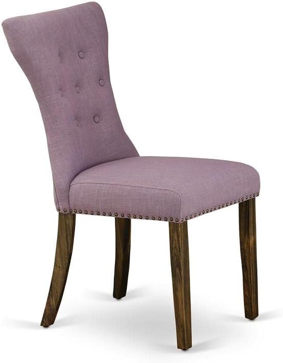 East West Furniture GAP7T40 Gallatin Parson Kitchen Chairs - Image 5