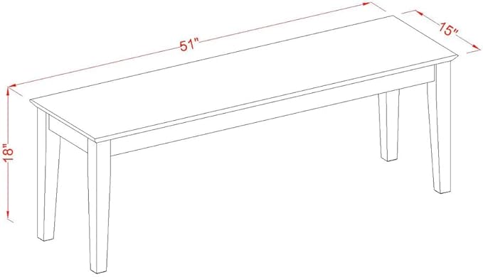 East West Furniture CAAD6-LWH-LC 6 Piece Dining Table Set Contains a Rectangle - Image 9