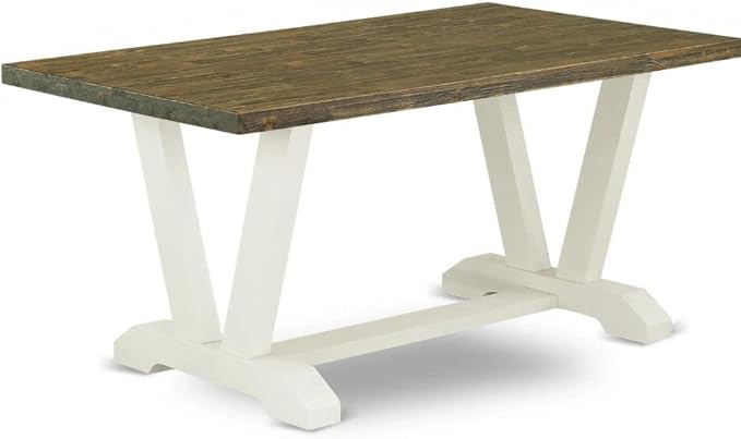 East West Furniture VT076 V-Style Modern Dining Table - Image 3