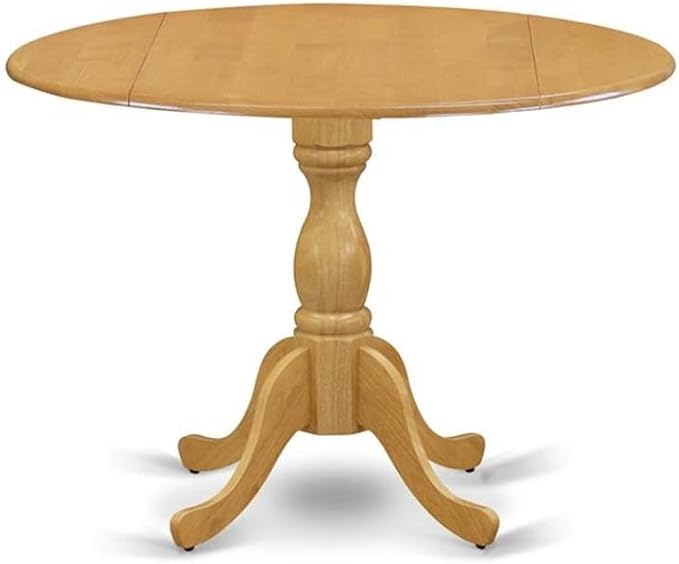 East West Furniture DMAV5-OAK-C 5 Piece Kitchen Table Set - Image 3