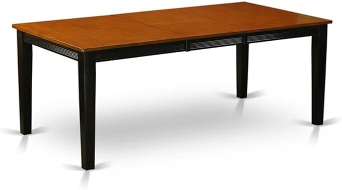 East West Furniture QUWE7-BCH-W 7 Piece Dining Table Set Consist of a Rectangle - Image 3