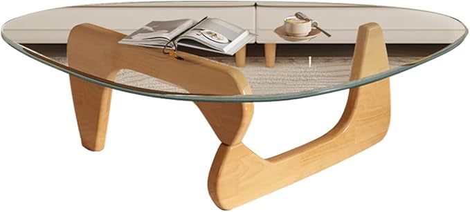 Modern Glass Coffee Table for Living Room, Mid Century Coffee Tables, Suitable - Image 9