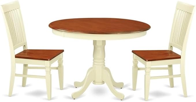 East West Furniture HLWE3-BMK-W 3 Piece Dinette Set by EastWestFurniture