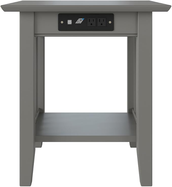 AFI, Mission End Table with Charging Station - Image 5
