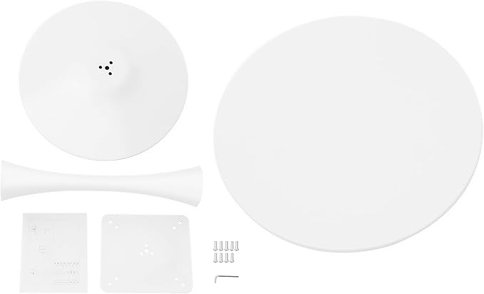 Round White Dining Table Modern Kitchen Table - Image 9
