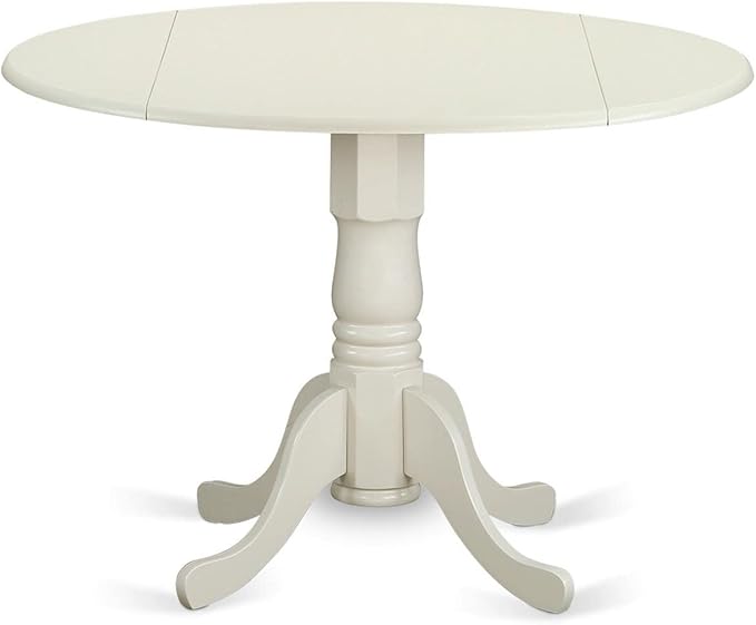 East West Furniture DLIP3-WHI-C 3 Piece Kitchen Table Set - Image 2